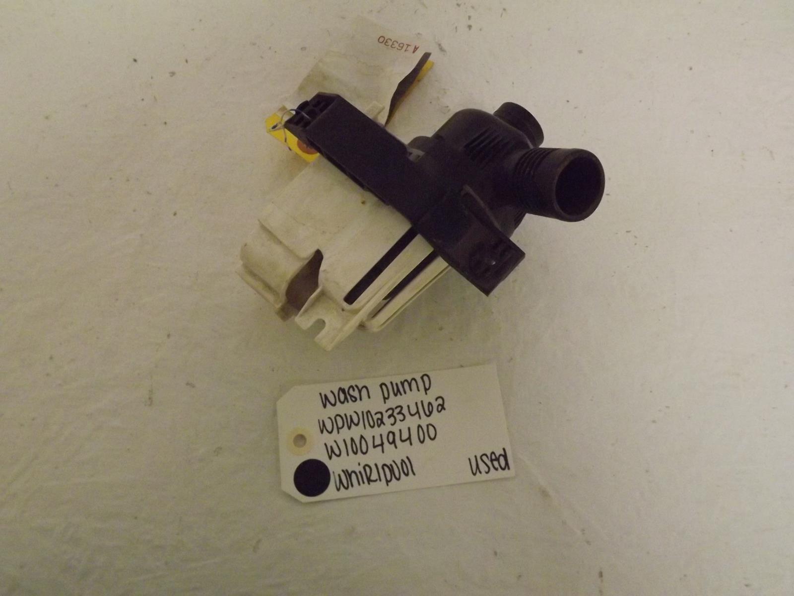 Whirlpool Washer WPW10233462 W10049400 Wash Pump Used Whirlpool Washer WPW10233462 W10049400 Wash Pump Used